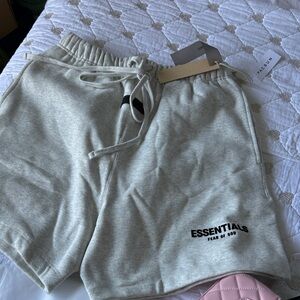 Fear of God ESSENTIALS Heather Gray Sweat Shorts